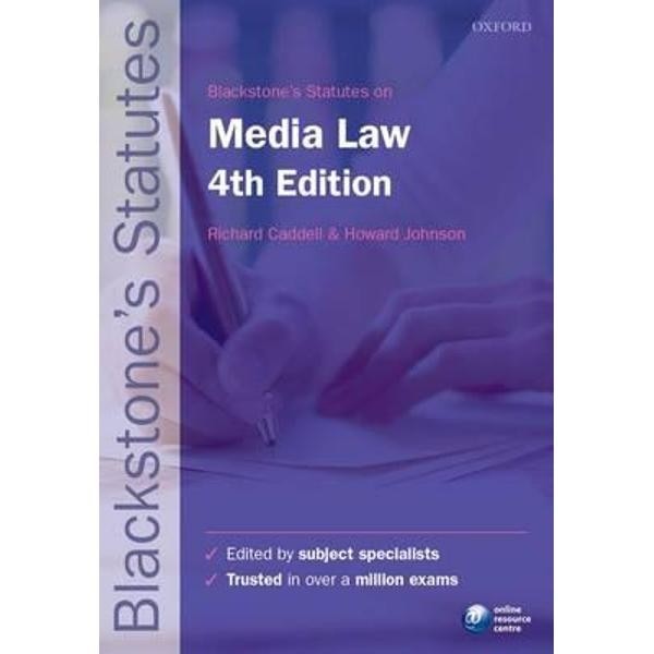 Blackstone's Statutes on Media Law