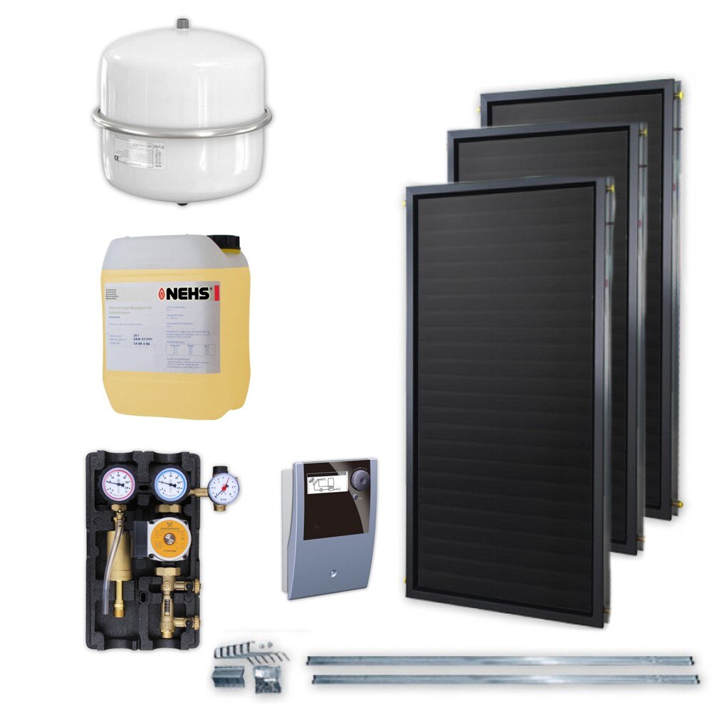 Kit solar Idella Family Standard IFST 2.02 mp cu 3 panouri solare si o statie solara