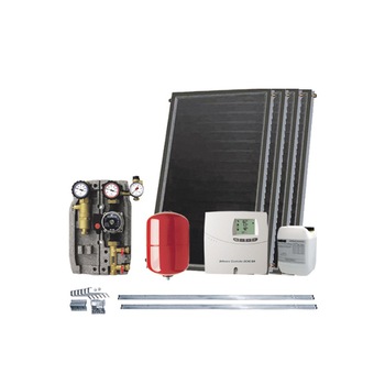 Kit solar termic cu 4 panouri solare plane germane Idella Family Standard IFST 2.54 mp Kit solar termic cu 4 panouri solare plane germane Idella Family Standard IFST 2.54 mp