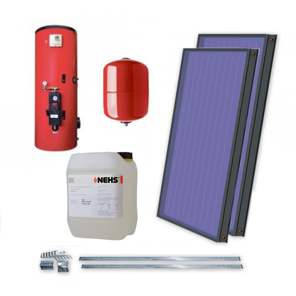 Kit solar termic Idella Family Standard IFST 2.08 mp cu stocator solar Solarbag 300 pentru incalzirea apei