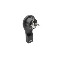 Stecher cu impamantare ulta-slim GTV AE-VA1UNI-10, 16A 250V Negru