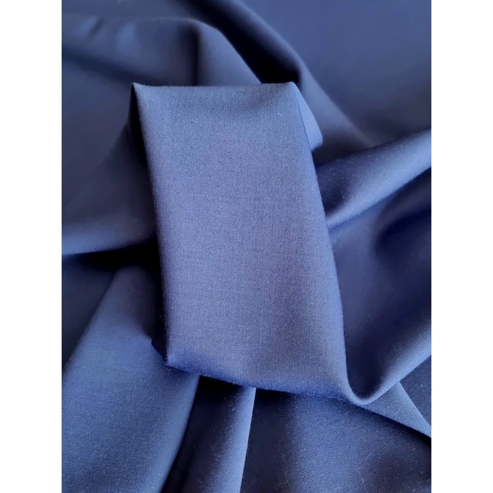 legation salon tray Stofa lana elastica - design uni, D Donarosso, 150x100 cm, Albastru Indigo,  Metraj - eMAG.ro