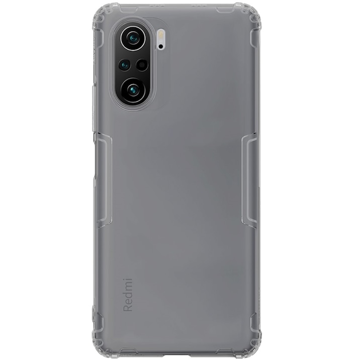Husa Nillkin pentru Xiaomi Poco F3 / Mi 11i, Clear Series, TPU, Gri