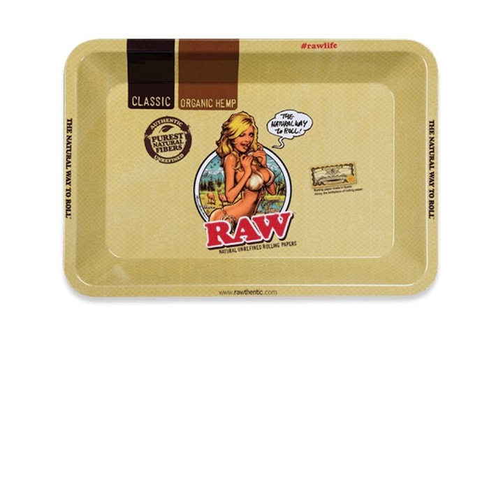 Тава за свиване на тютюн RAW, Girl Tray Mini, 18x14 см