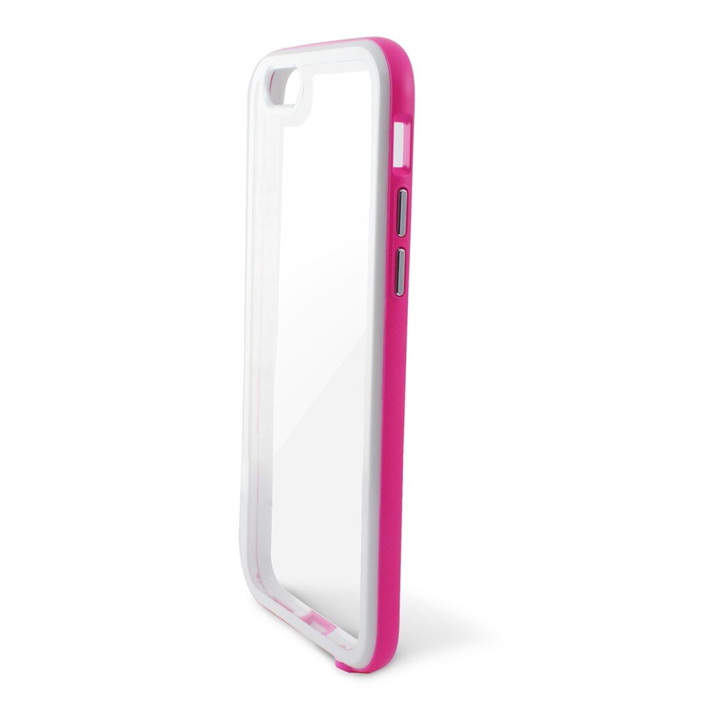 Husa protectie hibrid KSix pentru Apple iPhone 6 | Apple iPhone 6S - Roz / Transparenta
