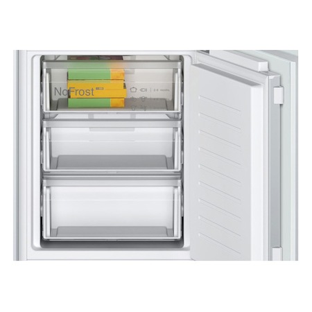 Combina frigorifica incorporabila Bosch KIN86VFE0, 260 l, Clasa E, NoFrost, FreshSense, VitaFresh, EcoAirFlow, 177 cm