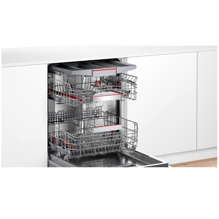 Masina de spalat vase incorporabila Bosch SMV6ZCX19E, 14 seturi, 8 programe, Clasa C, PerfectDry, Program inteligent,TimeLight, HomeConnect, 60 cm