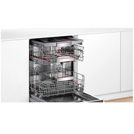 Masina de spalat vase semi-incorporabila Bosch SMI8YCS03E, 14 seturi, 8 programe, Clasa B, PerfectDry, Program inteligent, HomeConnect, 60 cm