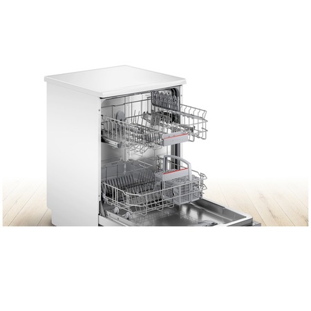 Masina de spalat vase Bosch SGS4HTW47E, 12 seturi, 6 programe, Clasa E, ExtraDry, SilencePlus, AquaStop, 60 cm, Alb