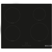 Plita incorporabila Bosch PUE611BB5E, Inductie, 4 zone de gatit, TouchSelect, PowerBoost, ReStart, Temporizator, 60 cm, Negru