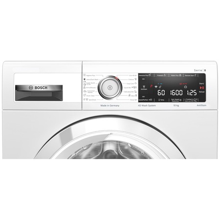 Masina de spalat rufe Bosch WAX32MH2BY, 10 kg, 1600 RPM, Clasa C, EcoSilence Drive, Home Connect, Alb