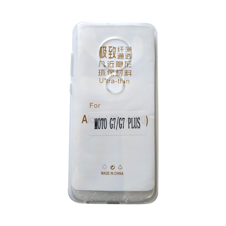 Силиконов кейс, За Motorola Moto G7/G7 Plus, Ултра тънък, 0,3mm, Прозрачен