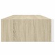 Dulap de perete cu sertar vidaXL, stejar si alb, 60x23,5x10 cm, MDF 4.4 kg