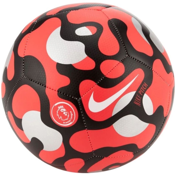 Футболна топка Nike UNISEX PL NK PTCH - FA21 LASER CRIMSON/BLACK/METALLIC SILVER/(WHITE) 5