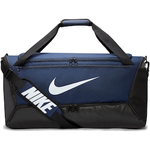 Спортна чанта Nike UNISEX NK BRSLA S DUFF WNTRZD HO21 BLACK/BLACK/(METALLIC  SILVER) 