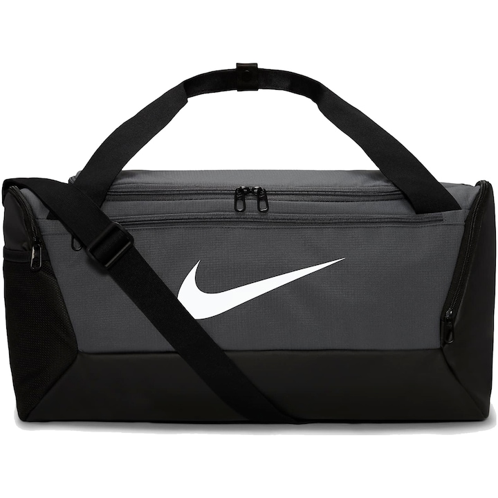 Спортна чанта Nike UNISEX NK BRSLA S DUFF - 9.5 (41L) FLINT GREY/BLACK/(WHITE)