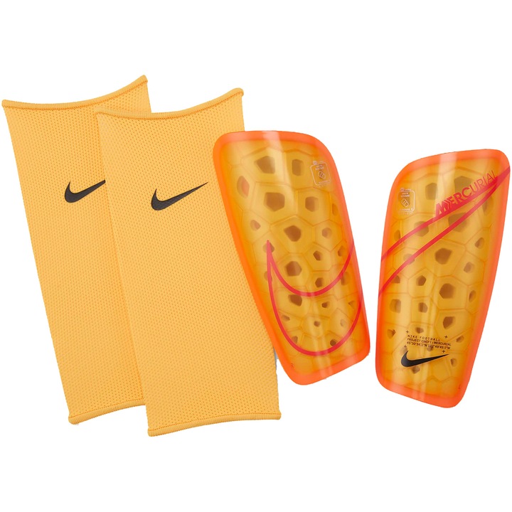 Nike Mercurial Lite Sípcsontvédő, unisex, XL-es méret, narancssárga