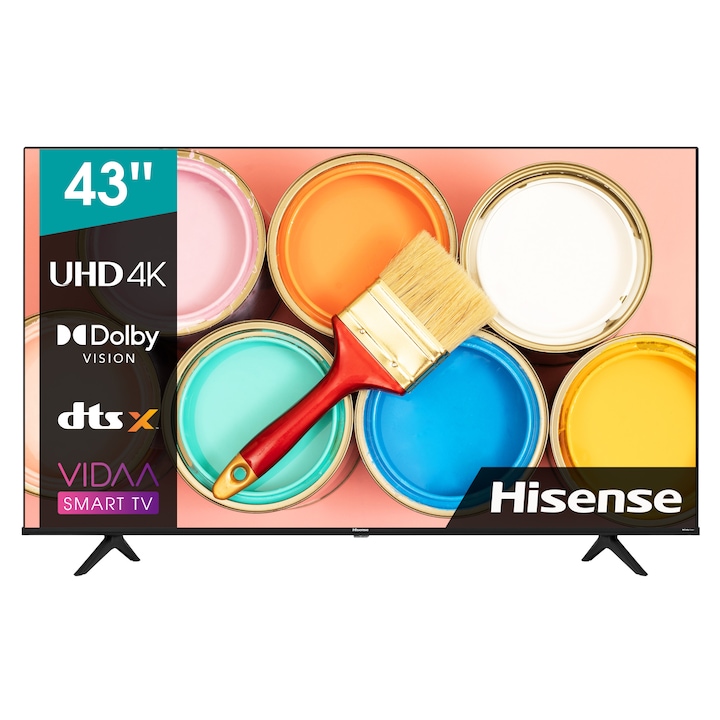 Смарт LED телевизор Hisense 43A6BG, 108 см, 4K Ultra HD