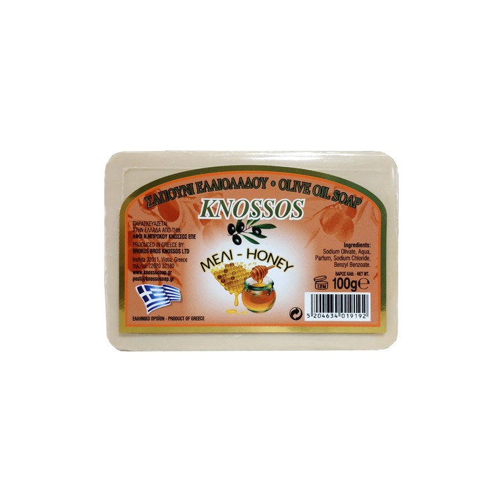 Görög szappan Knósszosz, Olívaolaj, méz illattal 100gr