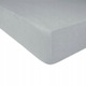 Cearceaf pat, Terry 024, Bumbac/Poliester, 120 x 200 cm, Cu elastic, Gri
