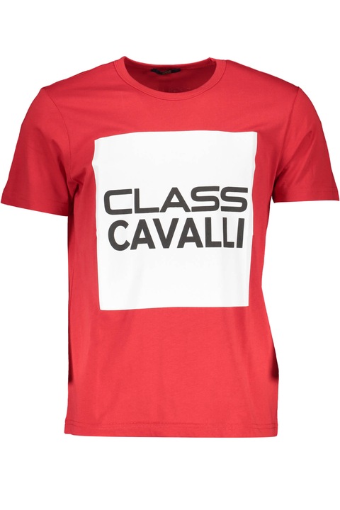 Tricou barbati, Cavalli Class, 9211244, Logo, Rosu, Rosu