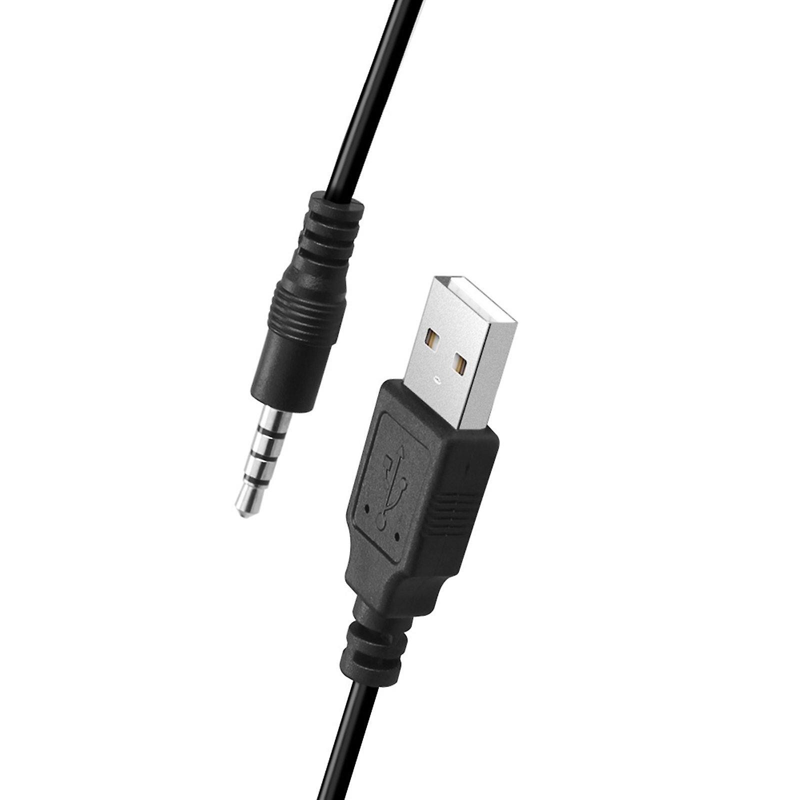 Захранващ кабел USB to Jack 3.5mm, за зареждане, черен - eMAG.bg