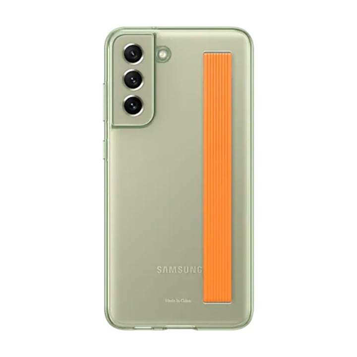 Калъф Samsung Clear Strap Cover за Galaxy S21 FE (G990), Зелен