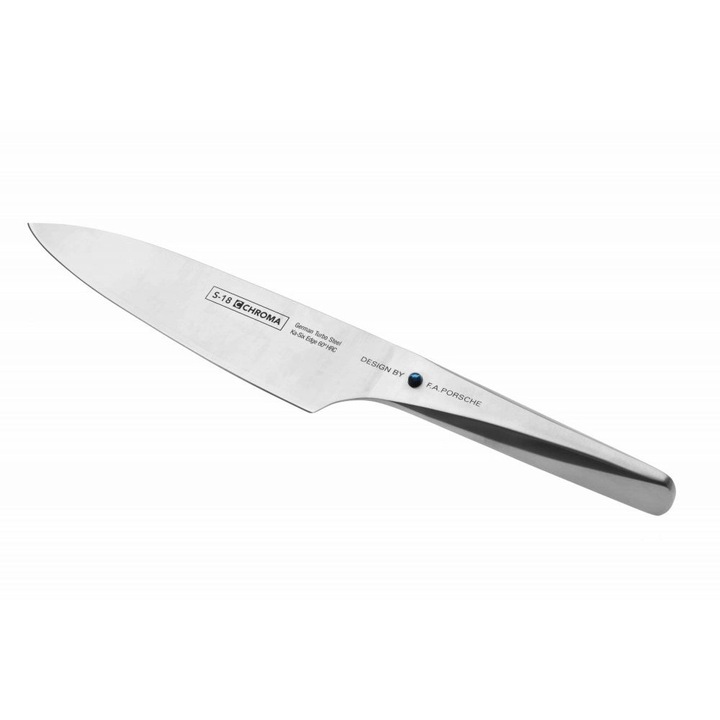 Нож Chef's Knife TURBO Type 301 от FA Porsche CHROMA S-18, 20 см, стомана, двойно V-Cut