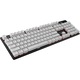 Комплект клавиши за клавиатура Gaming HyperX Pudding Keycaps, Пълен комплект 104 полупрозрачни PBT клавиша за подобрено RGB осветление, Layout US, Съвместими с механични клавиатури HyperX, Бял