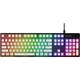 Комплект клавиши за клавиатура Gaming HyperX Pudding Keycaps, Пълен комплект 104 полупрозрачни PBT клавиша за подобрено RGB осветление, Layout US, Съвместими с механични клавиатури HyperX, Бял