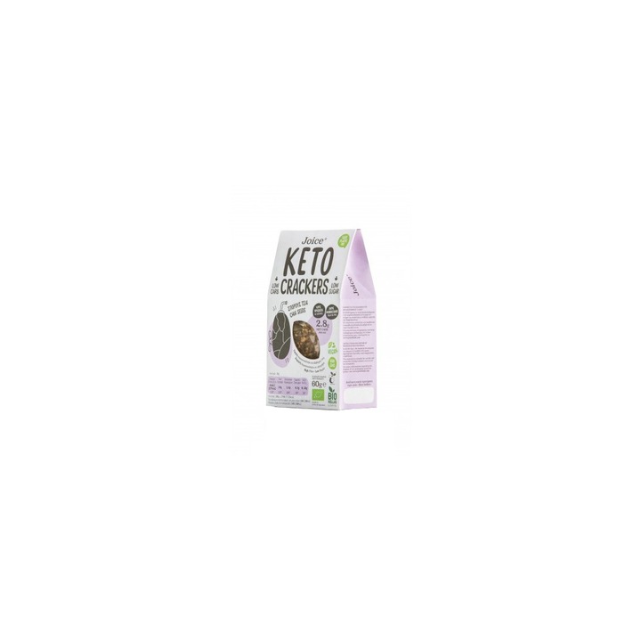Keto Crackers bio cu seminte de chia, Joice, 60g