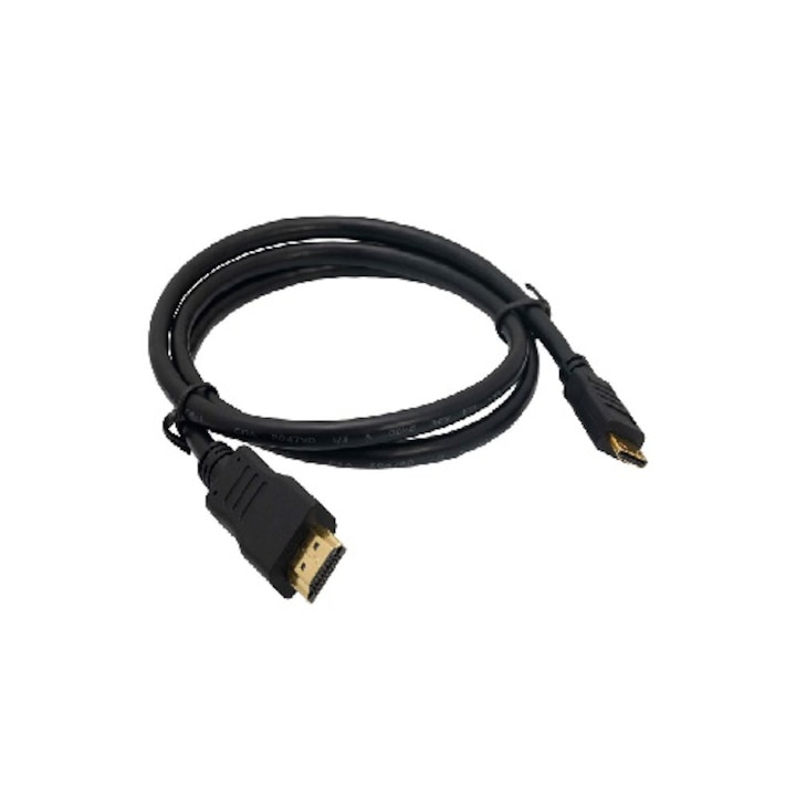 Cablu De Tech 18066, HDMI la Mini HDMI, 1 m, Negru