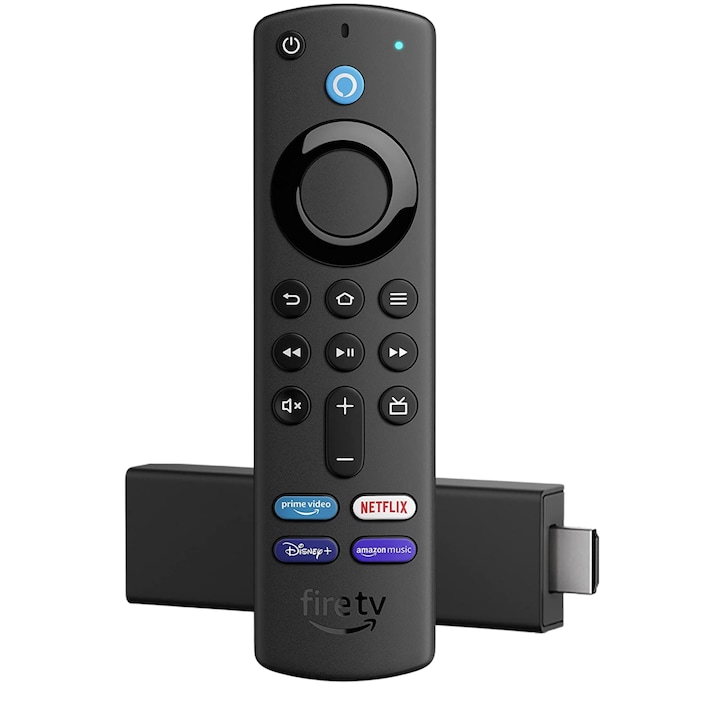 Telecomanda Vocala Alexa Amazon, Comenzi TV, Stick 4K, Ultra HD
