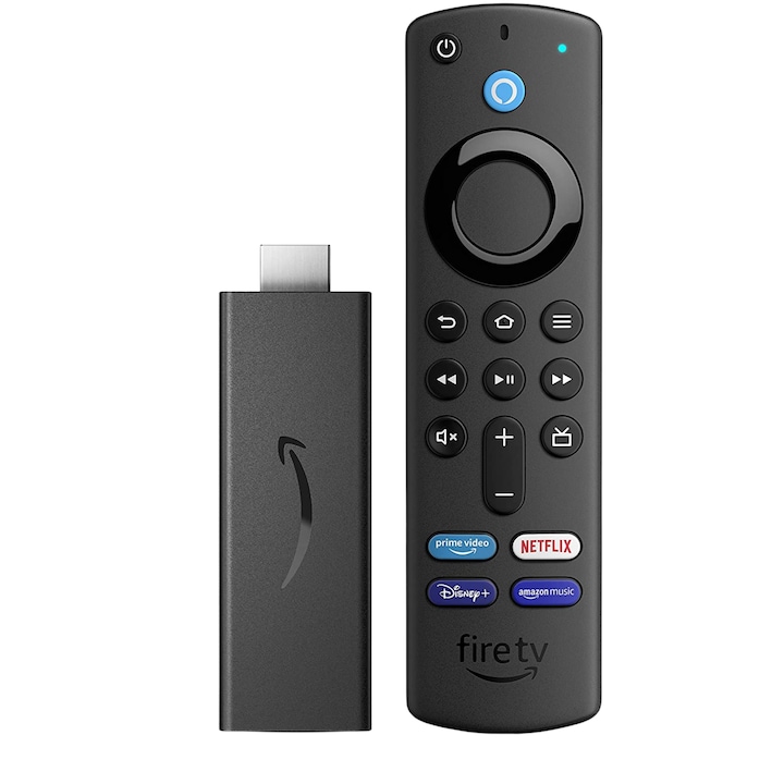 Telecomanda Vocala Alexa Amazon, Comenzi TV, Dispozitiv De Streaming HD, Fire TV Stick