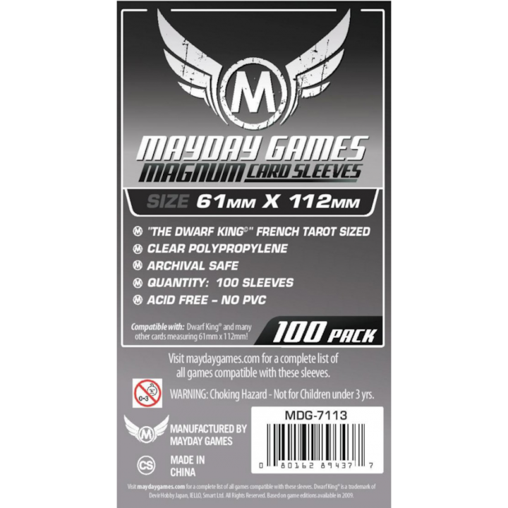 Mayday Games Sleeves: Magnum French Tarot (100)