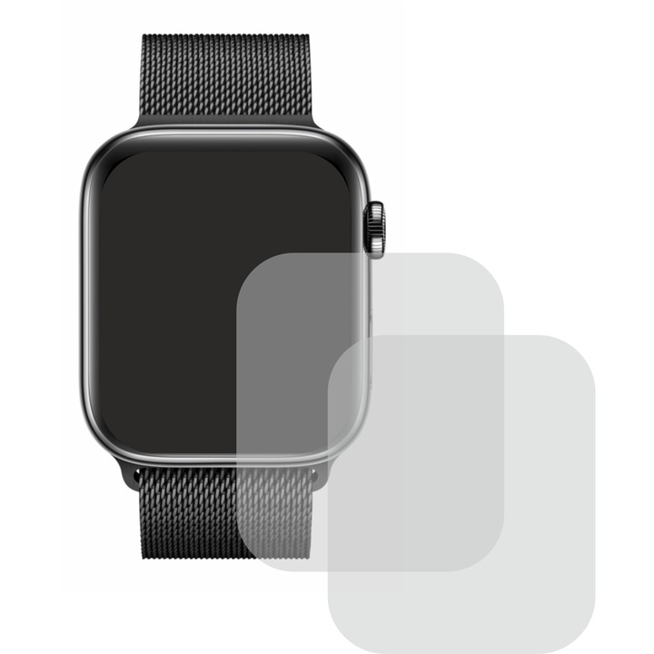 OEM Apple Watch Series 6 képernyővédő fólia, 2 darab, 44mm, szilikon