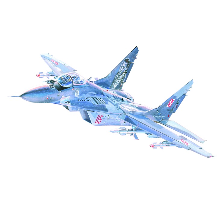 MisterCraft MIG-29M "Fulcrum" repülőgépmodell, 23. AFB 1:72 MCR D22