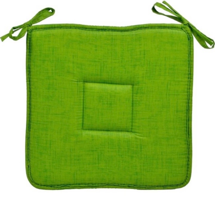 Perna decorativa pentru scaun, verde, 39 x 39 cm