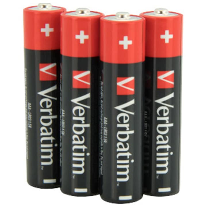 Verbatim - Set 4 baterii alcaline AAA