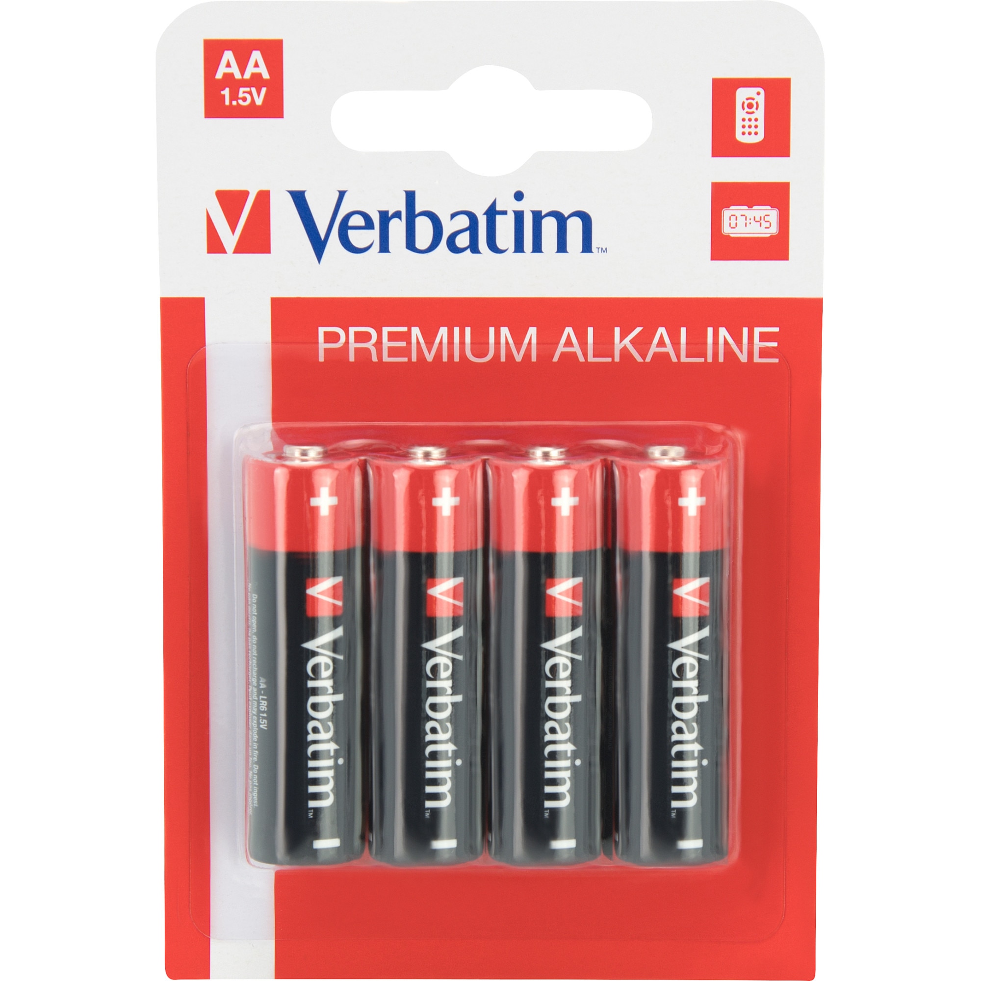 Baterii Verbatim, Alkaline, AA, 4 buc