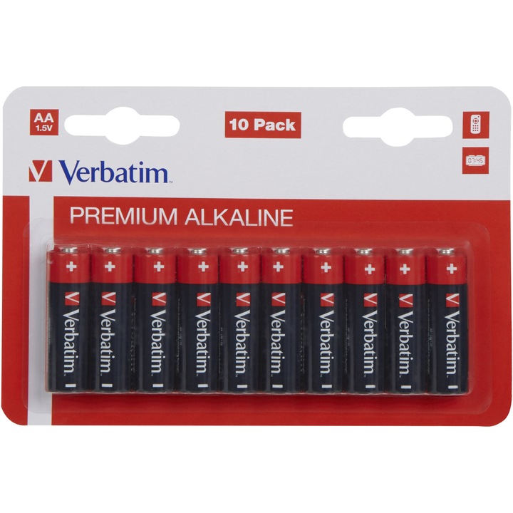 Verbatim alkáli elem AA, 10 db