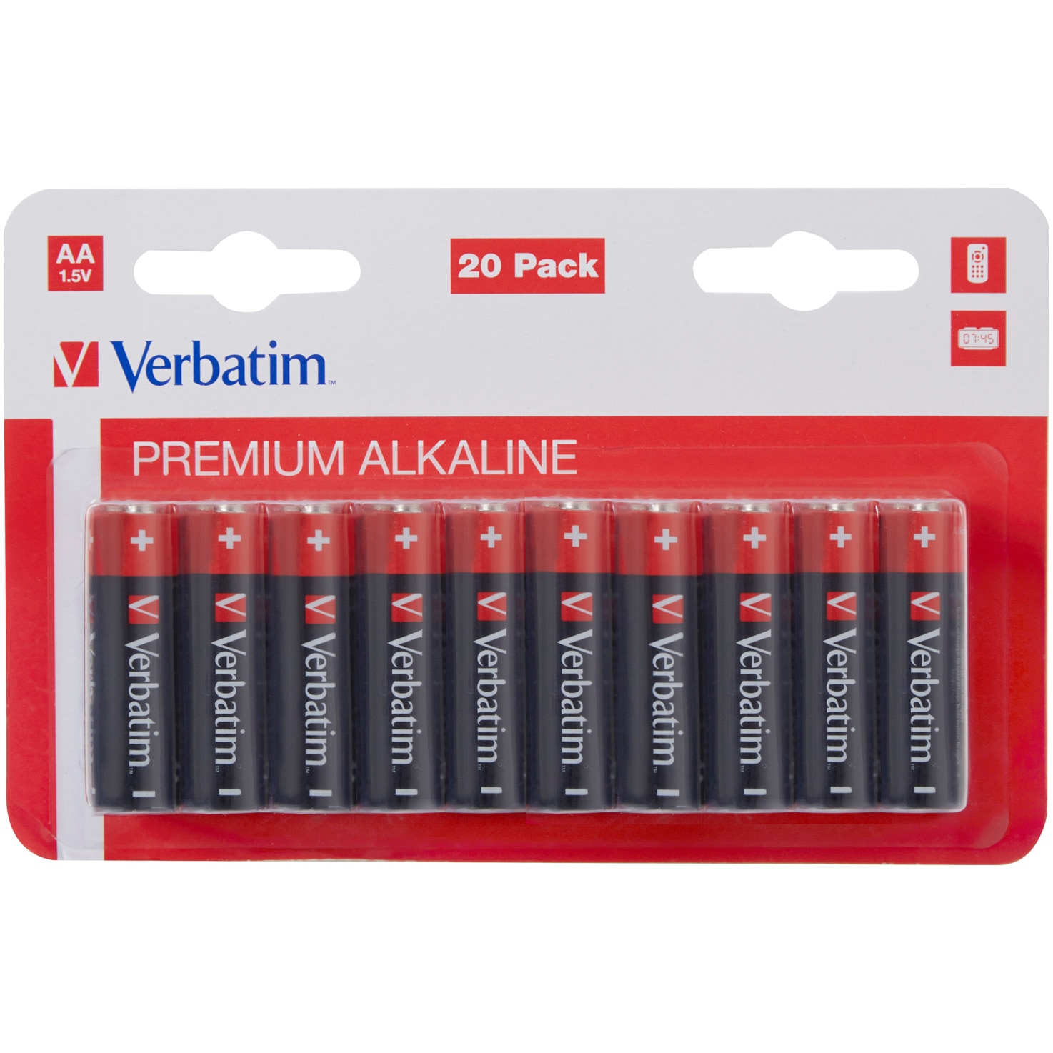 Baterii Verbatim, Alkaline, AA, 20 buc