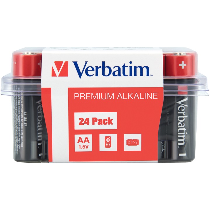Verbatim Alkáli elem, AA , 24 db