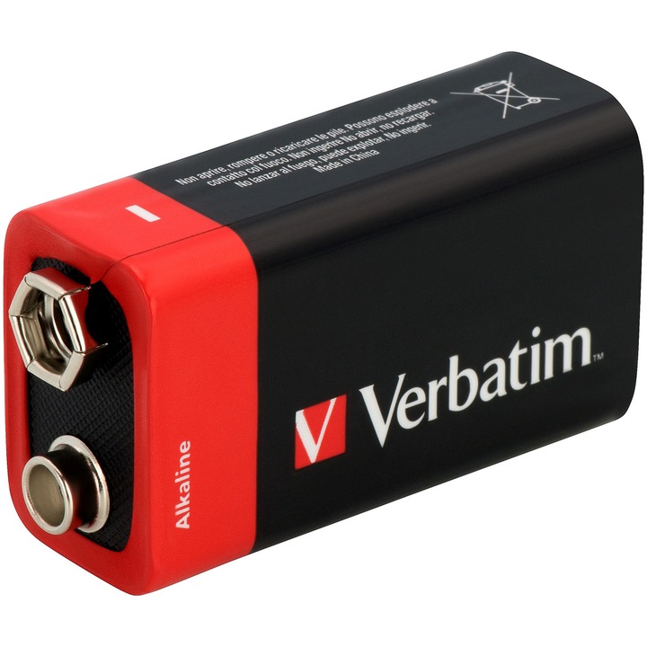 Baterie Verbatim, Alkaline, 9V, 1buc