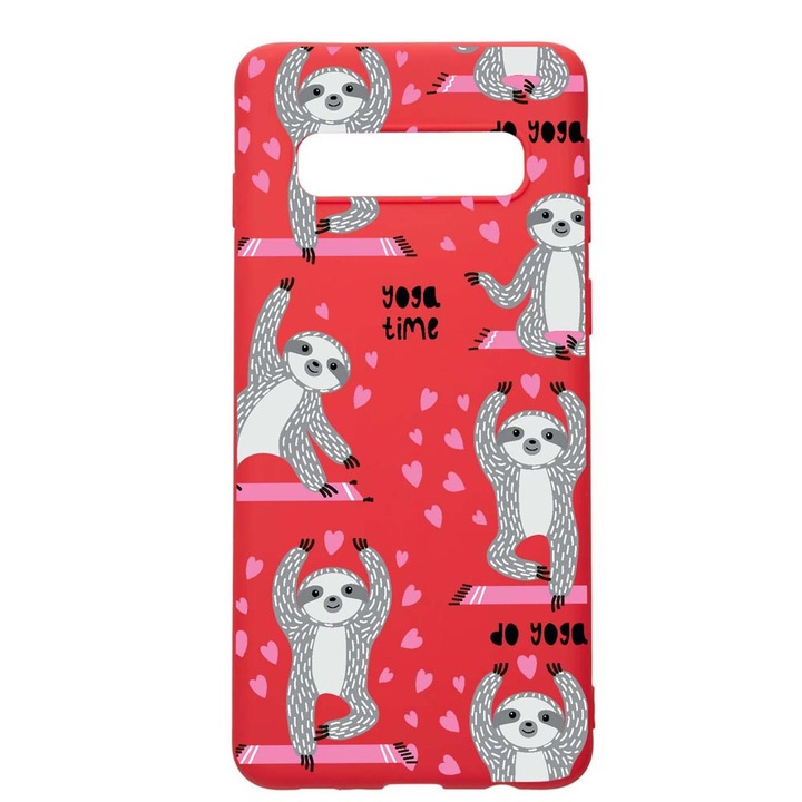 Калъф Yoga Time R780, Съвместим с Samsung Galaxy S10 Plus, Силиконов, Устойчив на износване, Противоплъзгащ се