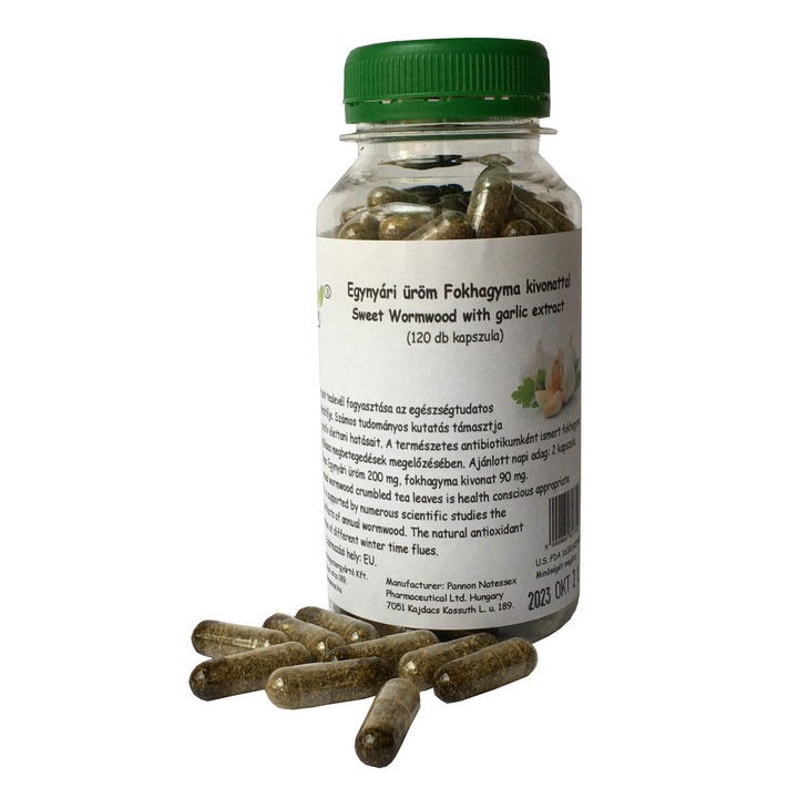 Natessence Egynyári üröm Fokhagyma kivonattal 120 db kapszula