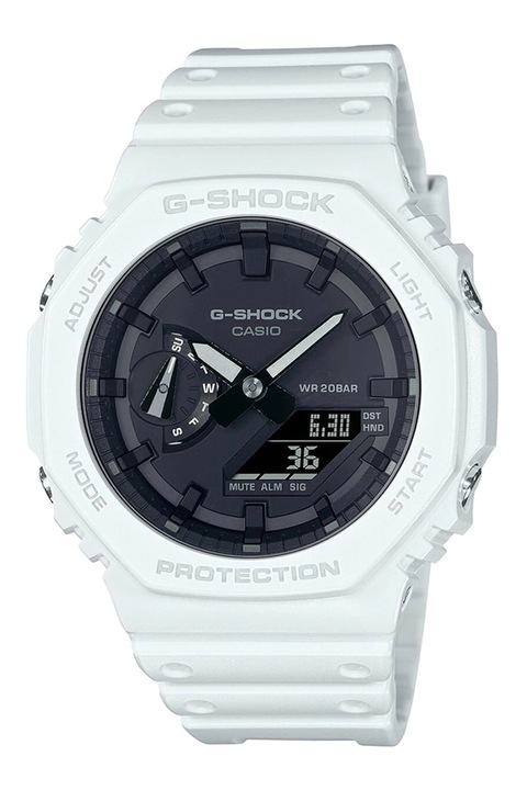 Casio, Часовник G-Shock със смесен дисплей, Бял