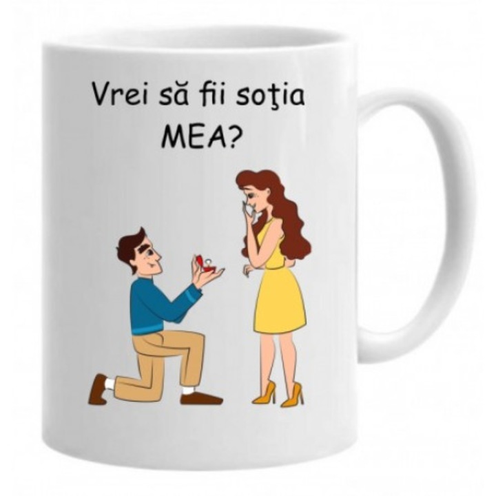 Bögre a következő üzenettel: "Lesz a feleségem?" modell 1.330 ml, Profitop