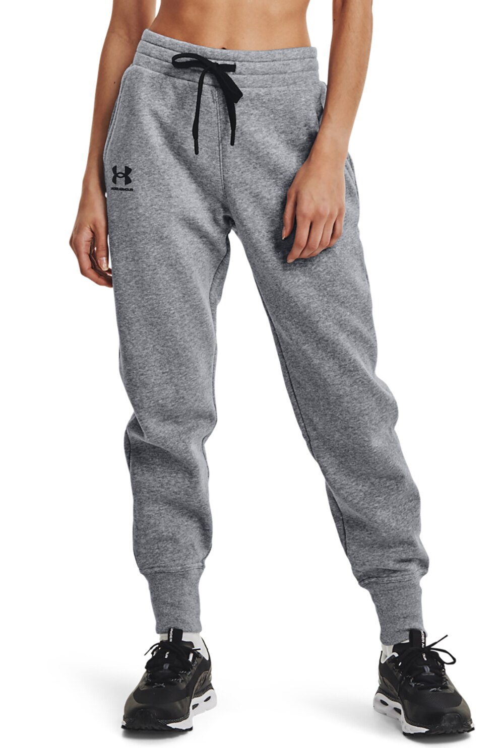 Under Armour, Pantaloni lejeri pentru fitness Rival, Gri deschis melange, XL