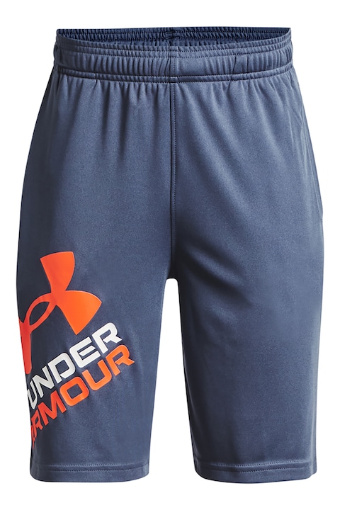 Under Armour, Спортен къс панталон Prototype 2.0 за тренировка с лого, Прашно синьо
